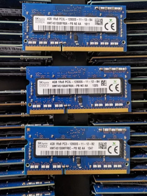 4GB PC3L-12800S DDR3-1600 SO-DIMM SK Hynix 1Rx8 Laptop Notebook RAM FREE AU Ship