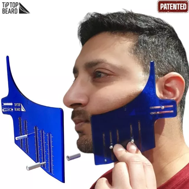 Beard Shaping Tool Template, Adjustable, Curve, By TipTop Beard
