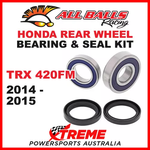 All Balls 25-1689 Rear Wheel Bearing Kit Honda Trx420Fm 2014-2015