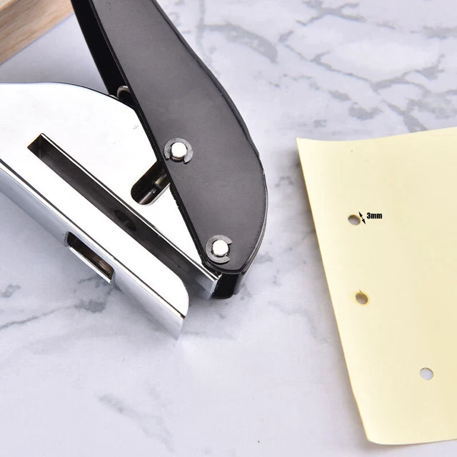 1/4 & 1/8 Inch Single Hole Puncher, 2 Pcs Circle Paper Punches Handheld Punch Puncher 8 Sheet Capacity Office Perforating Machines Craft Tags Clothing T