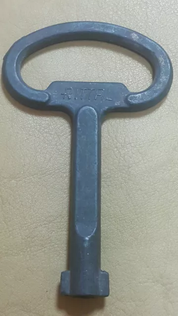 Vintage Key Rittal N5 Cast Aluminum Industrial Enclosure Tool Bottle Opener Also