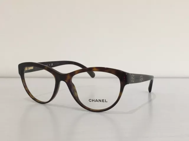 CHANEL Eyeglass Frames 3285 c. 714 Dark Tortoise Women Glasses $599 Tiny  Scratch