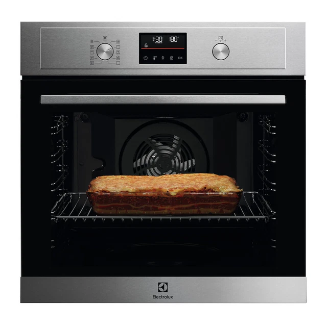 Electrolux EOF4P46X Four Encastré 60CM 72LT Multifonctions Pyrolyse Argent A+