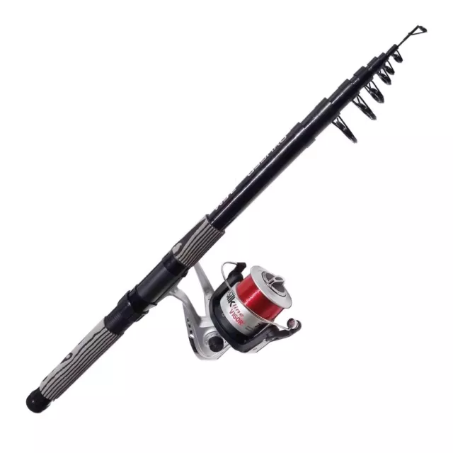 12ft Carbon Telescopic Sea / Beach Fishing Rod & Reel With Line Combo