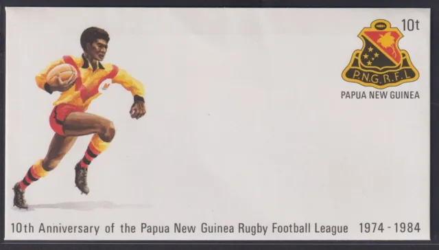 Papua Neuguinea New Guinea Ganzsache Sport Rugby Fußball postal stationery Foot