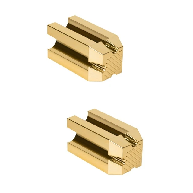 2 piezas lápices mecánicos de color aerosol plástico dorado para cejas