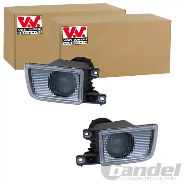 2x VAN WEZEL Faros Antiniebla Kit Izquierda + Derecho Apto para VW Golf Vento De