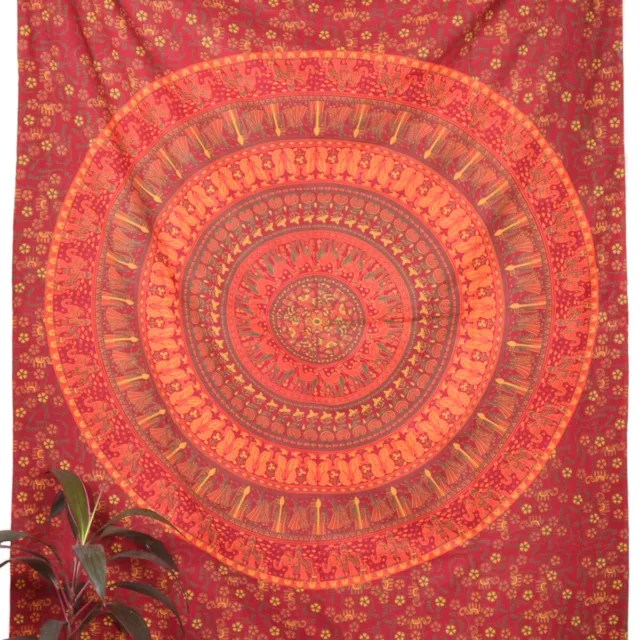 Oussum Mandala Twin Tapestry Wall Art Hippie Wall Hanging Tapestries Home Decor