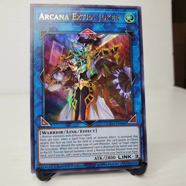Yu-Gi-Oh TCG Card CT15-EN006 ARCANA EXTRA JOKER Ultra Rare Link Monster Card