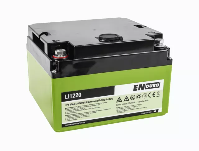 Enduro Lithium Battery 12V 20Ah LI1220