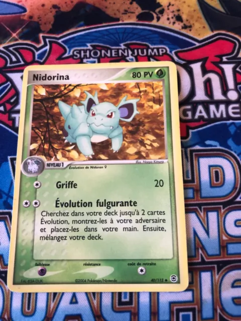 nidorina carte neuve pokemon 80 PV 40/112 2004 ex rouge feu vert feuille