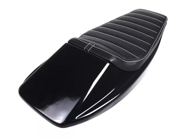 Cafe-Racer Höcker Sitzbank Seat Bench Selle universal schwarz black Thermoplast