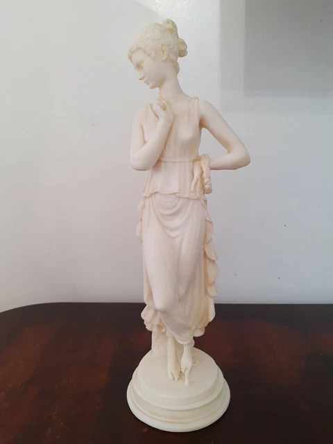 VINTAGE LARGE ART Sculpture Greek Goddess Aphrodite Alabaster Statue ...