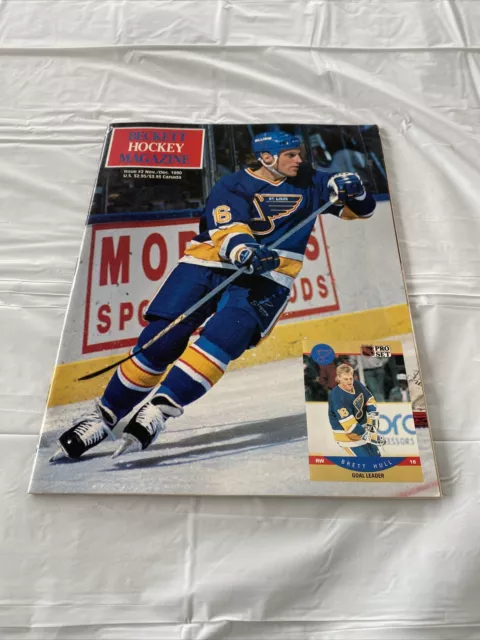 1990 December Beckett Hockey Monthly Magazine Brett Hull (MH613)