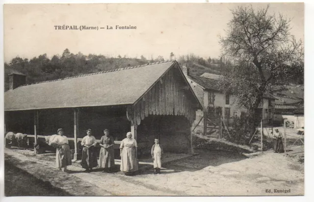 TREPAIL - Marne - CPA 51 - la fontaine