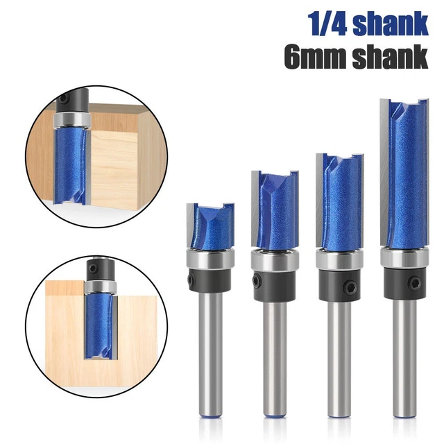 Router Punte Ool Legno 4pcs / Set Cuscinetto Lavaggio Cementato Carburo