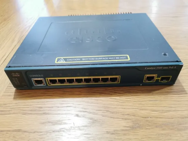 Cisco 3560-8PC-S with IOS 15 Cisco WS-C3560-8PC-S Cisco 3660 8-Port PoE Switch