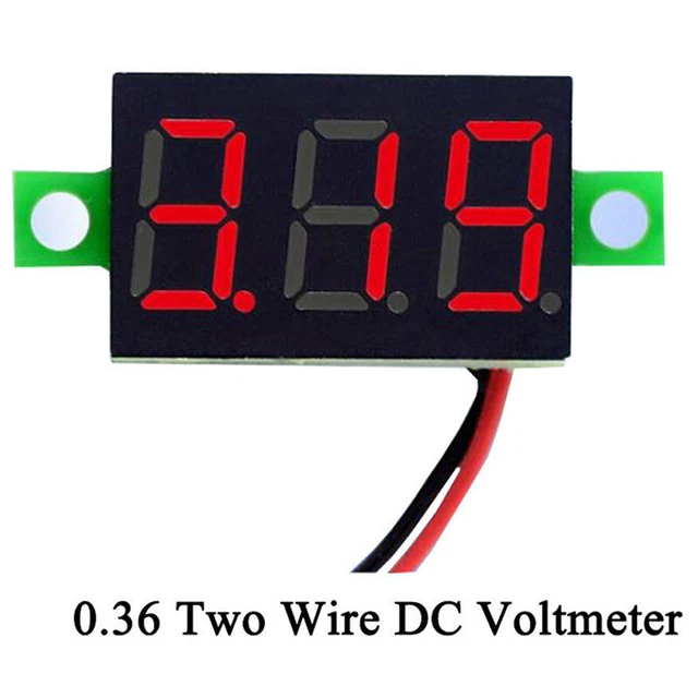 MINI DIGITAL VOLTAGE meter voltage indicator DC2.5-30V LED panel Meter ...
