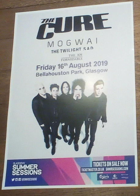 The Cure - live band music show Aug 2019 promotional tour concert gig poster