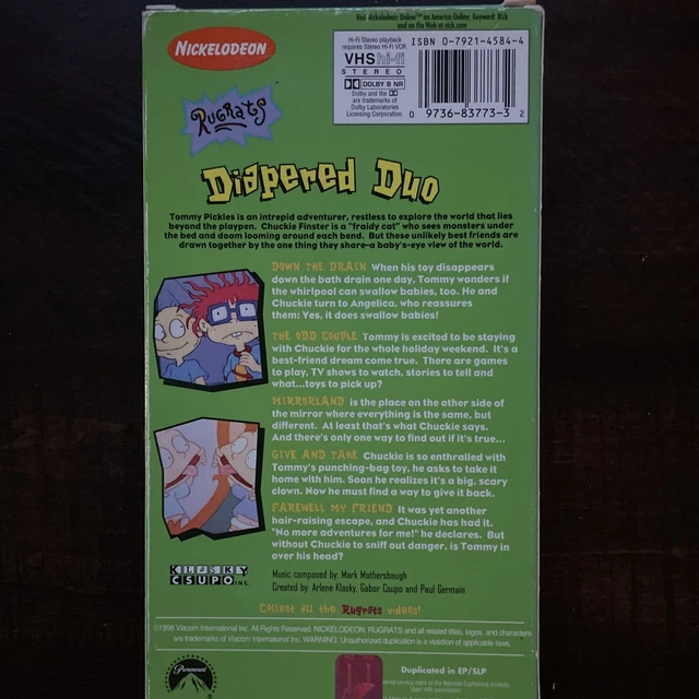 Rugrats Diapered Duo 5 Big Cartoons 1998 Vhs Previewe vrogue.co