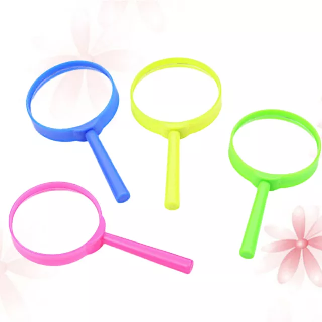 6 Pcs Magnifying Glass Kids Magnifier for Easy to Grasp Glasses Handheld
