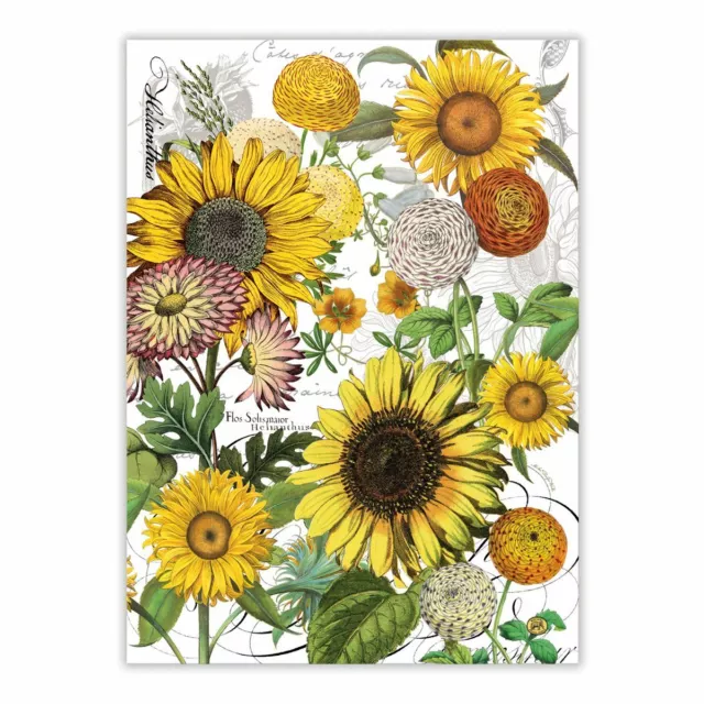 Michel Design Works Cotton Kitchen Tea Towel Sunflower - NEW