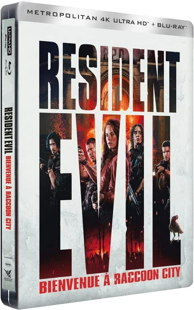 resident evil bienvenue à racoon city steelbook blu ray 4k