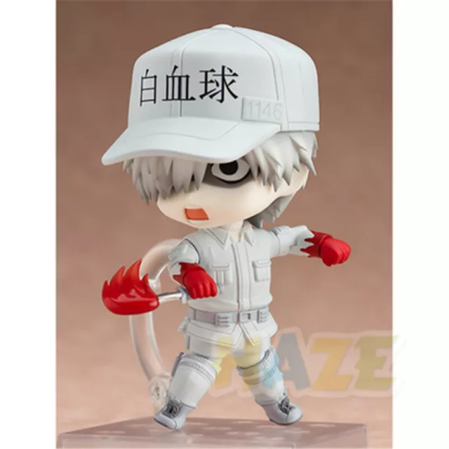 Anime Cells at Work! White Blood Cell PVC Figur Modell Spielzeug 4"