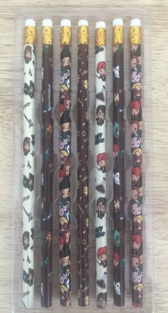 Harry Potter 7PK Pencil Stationary Set Gift Idea New