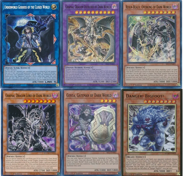 YUGIOH DARK WORLD Danger 2024 Deck Grapha ReignBeaux Snoww Chupacabra