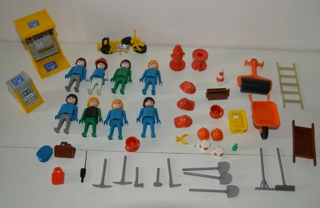 Gros Lot PLAYMOBIL Vintage – Personnages Et Accessoires Geobra 1974 / 1992 (occasion)