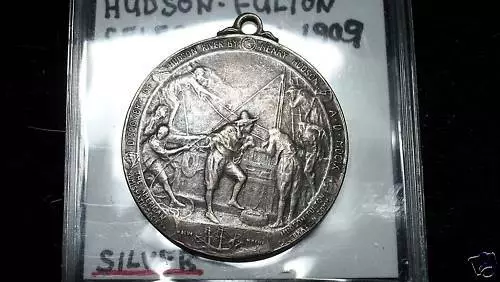 1909 ANS Hudson Fulton Celebration silver medal