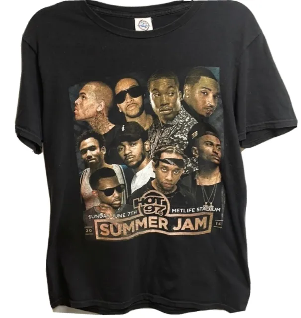 Summer Jam 2015 concert shirt. Kendrick Lamar, Meek Mill, Travis Scott. Hot 97