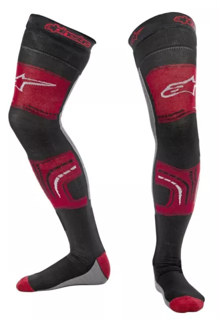 Coppia Calze Lunghe Sotto Ginocchiera Alpinestars Knee Brace Socks Cross Enduro