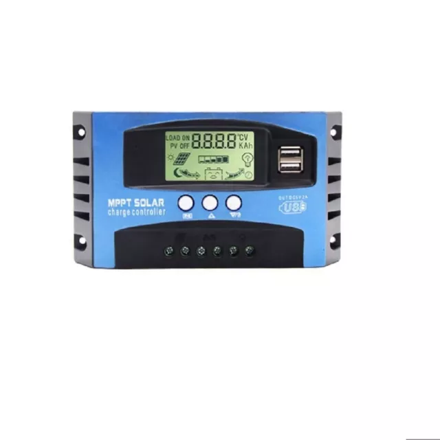 1x MPPT Solar Panel Regulator Charge Controller Auto Focus Tracking 12V/24V 100A 3