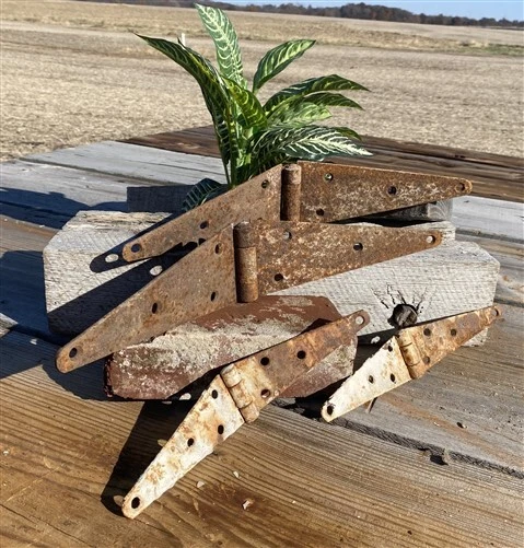 Rustic Barn Door Hinges, Reclaimed Strap Hinges, Gate Shed Barn Door Hinges A,