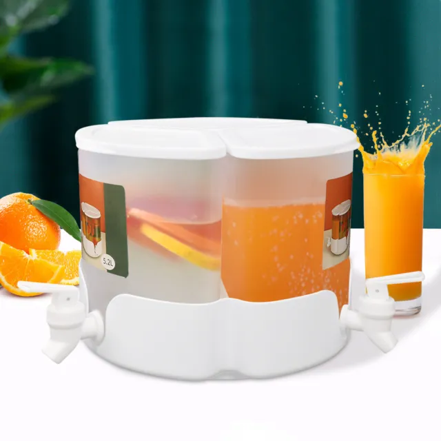 3 Compartment Beverage Cold Juice Drinking Dispenser for Hotel Cafe Home Party