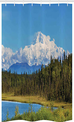 Alaska Alaska Tenda da doccia stall Montagna coperta di neve 