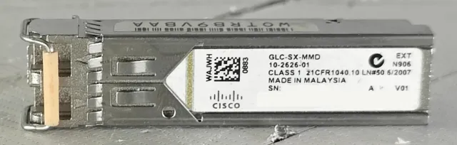 Cisco GLC-SX-MMD Ext 10-2626-01 1000BASE-SX 850nm Transceiver Module WOTRB9VBAA