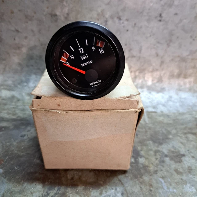 BMW R 90 S R 90/6 R 75/6 R 60/6 R 100 RS 100 S VOLTMETRO MOTOMETER Germany NOS