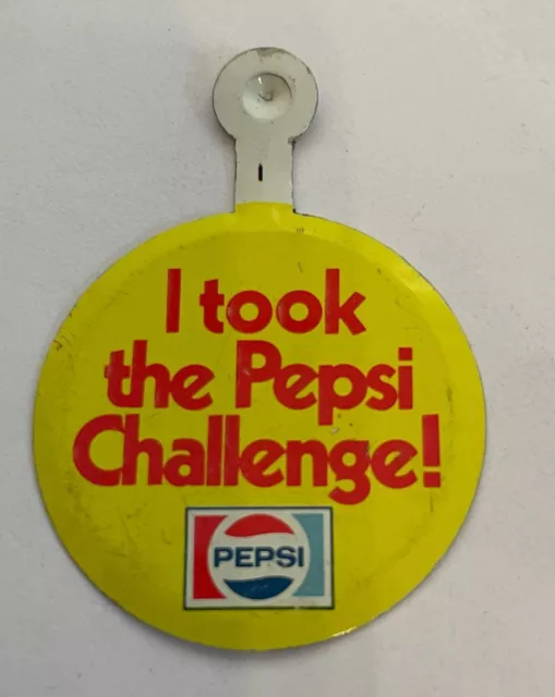 I took the Pepsi Challenge! Lapel tab button pin badge