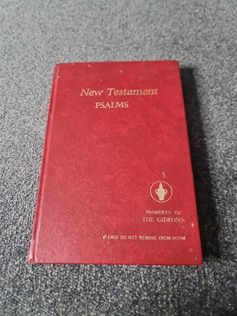New Testament Psalms: Property of the Gideons (Hardcover, 1989) Bible Religious