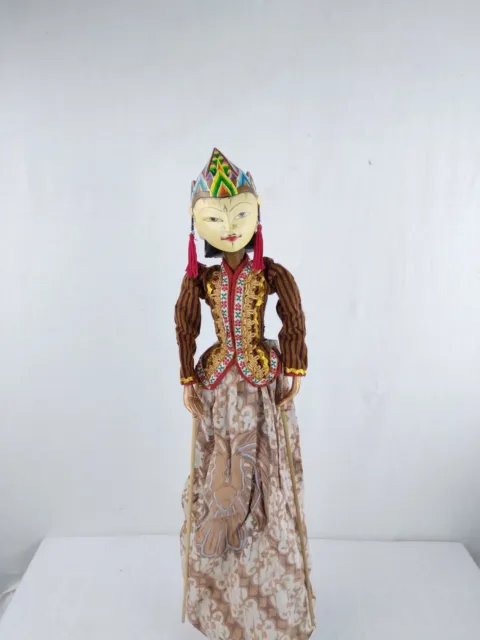 Wayang Golek Indonesien Stabpuppe Puppe antik Asien Marionette Holzpupppe