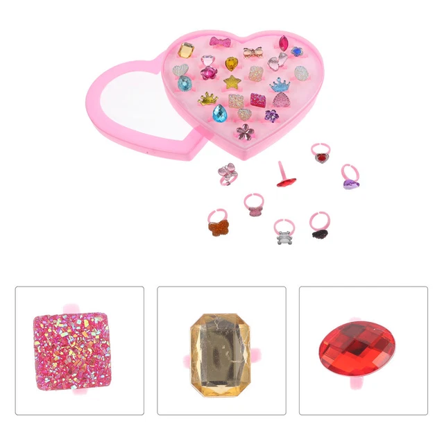 1 Set Kinderringe dekorative kleine Kinder dekorativer Ringringe Mädchen tun, s