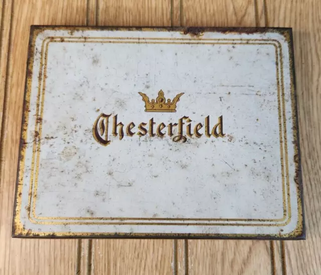 Vintage Chesterfield Cigarette Metal Tin Case #25 District of Virginia USA