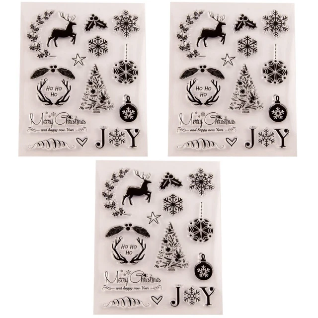 3 stücke klar stempel transparent dichtstempel für diy scrapbooking handwerk pho