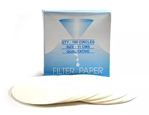 Labs Premium Qualitative Filter Paper 11cm Dia Medium Speed 85 Gsm 10? 10 Mic