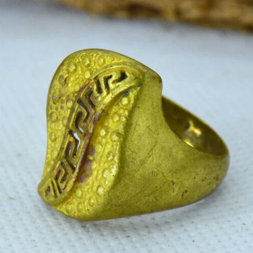 Ancient Solid Bronze Viking Old Ring Heavy Artifact Medieval Authentic Very Rare