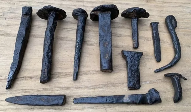 ANCIENT ROMAN IRON NAILS 1st - 2nd CENTURY AD.