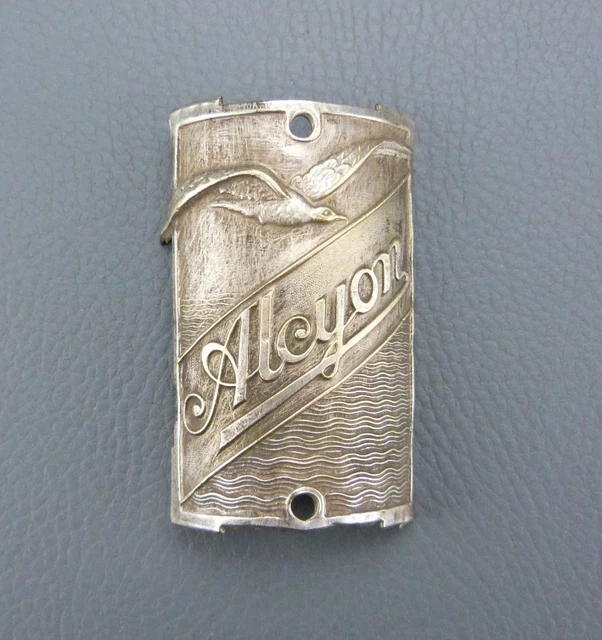 Ancienne plaque vélo Cycles ALCYON France bicycle headbadge - Canada